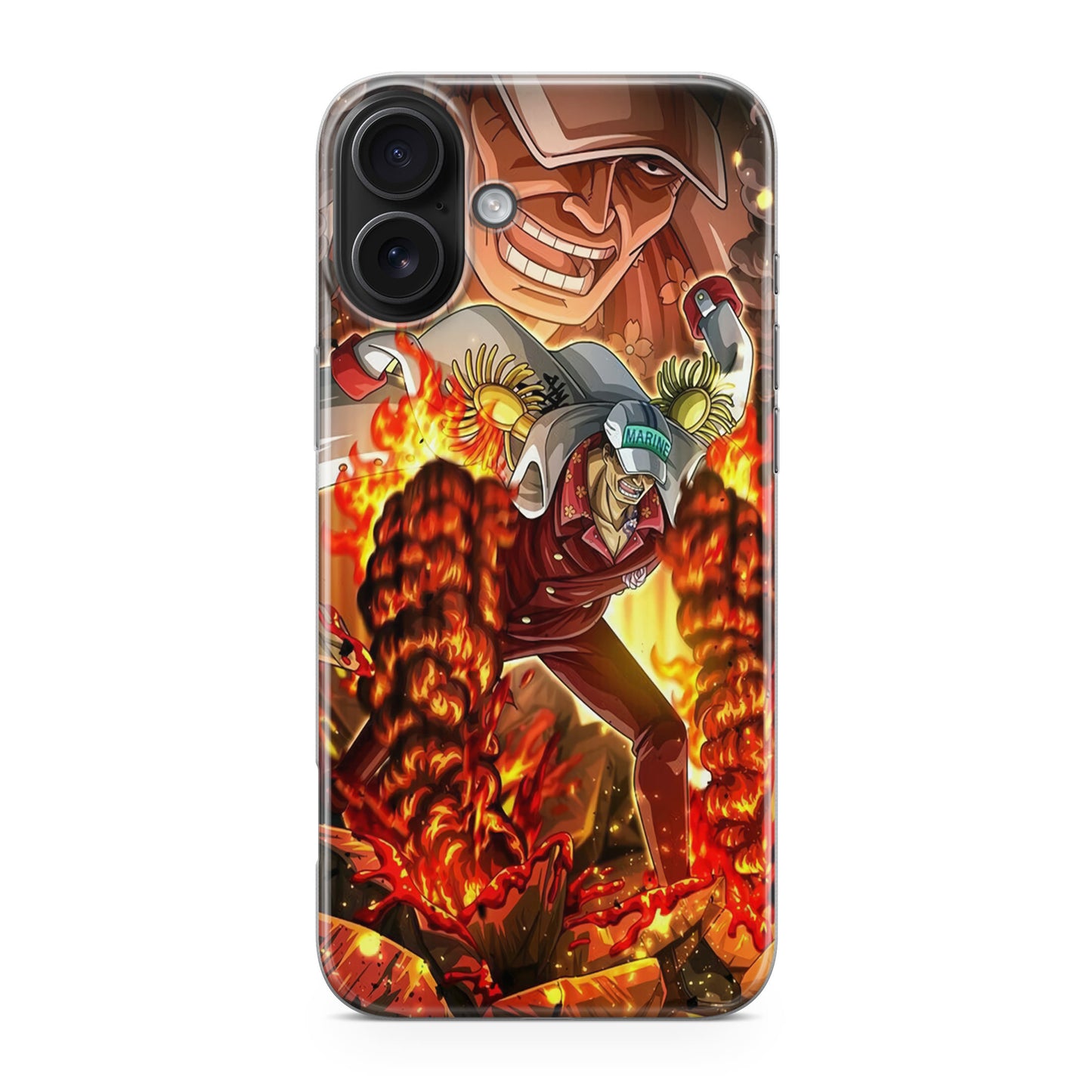 Akainu Exploding Volcano iPhone 17 Case
