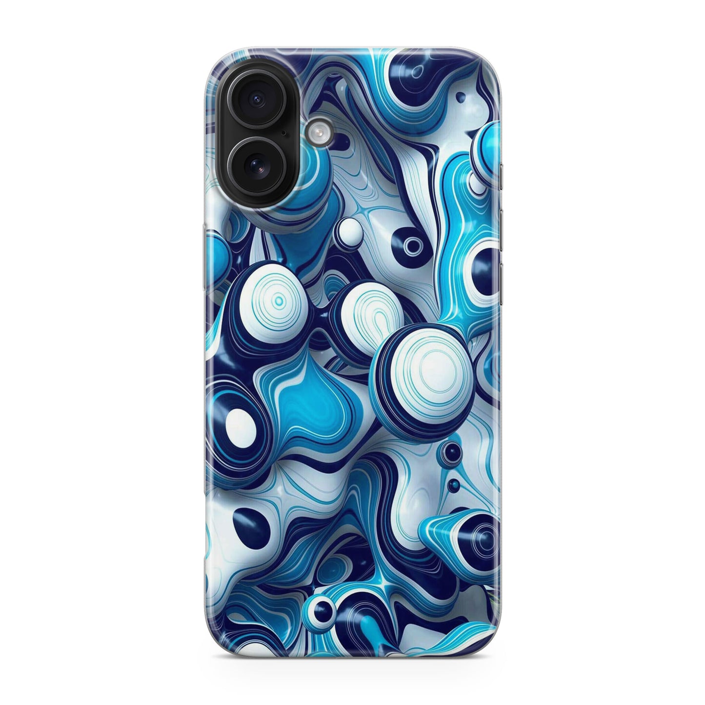 Abstract Art All Blue iPhone 17 Case