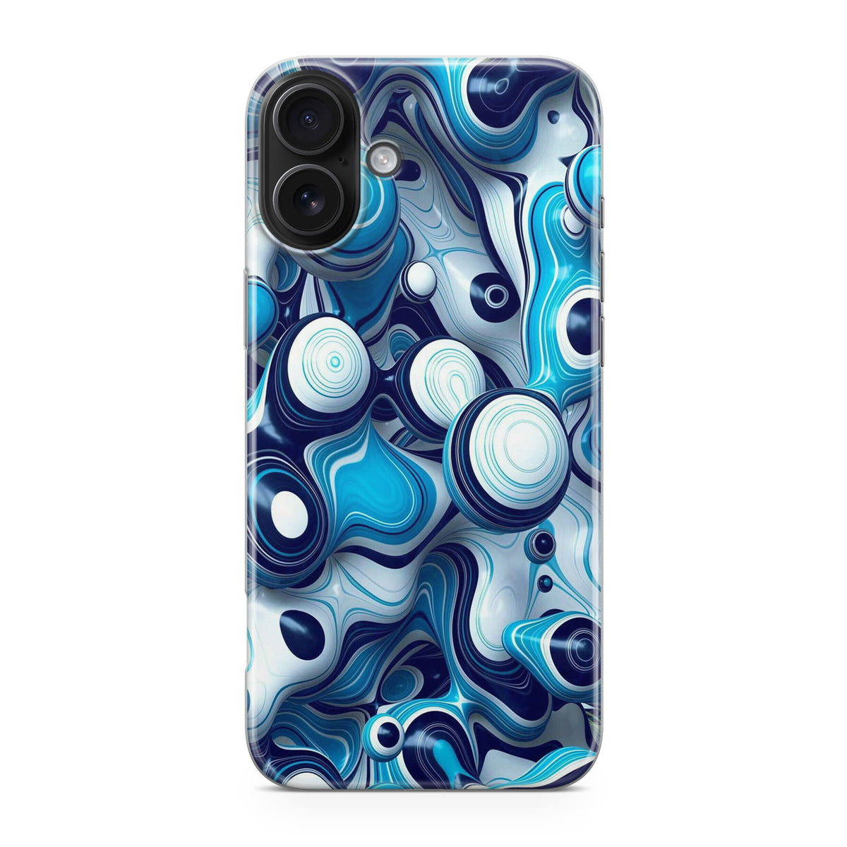 Abstract Art All Blue iPhone 17 Case