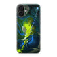 Abstract Green Blue Art iPhone 17 Case