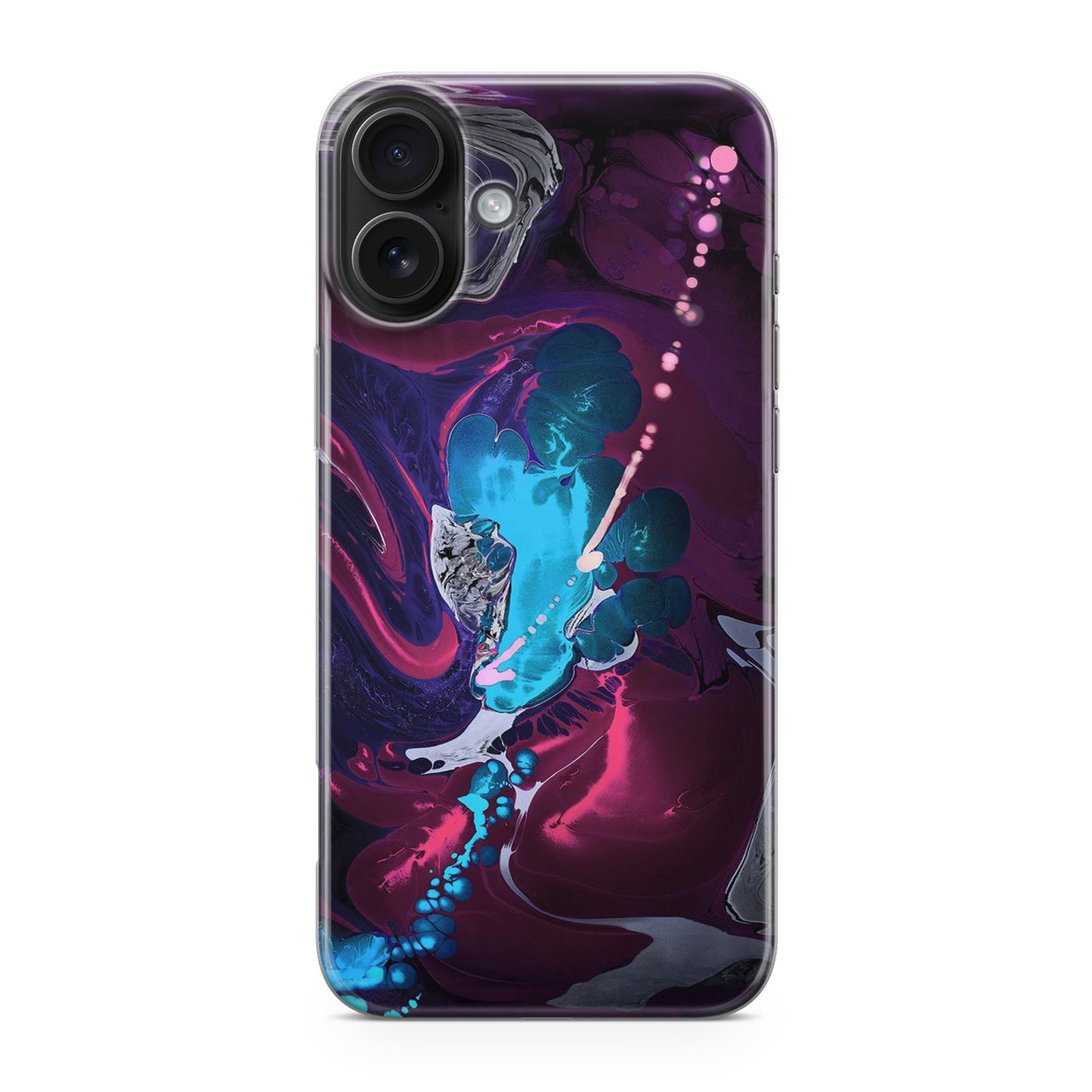 Abstract Purple Blue Art iPhone 17 Case