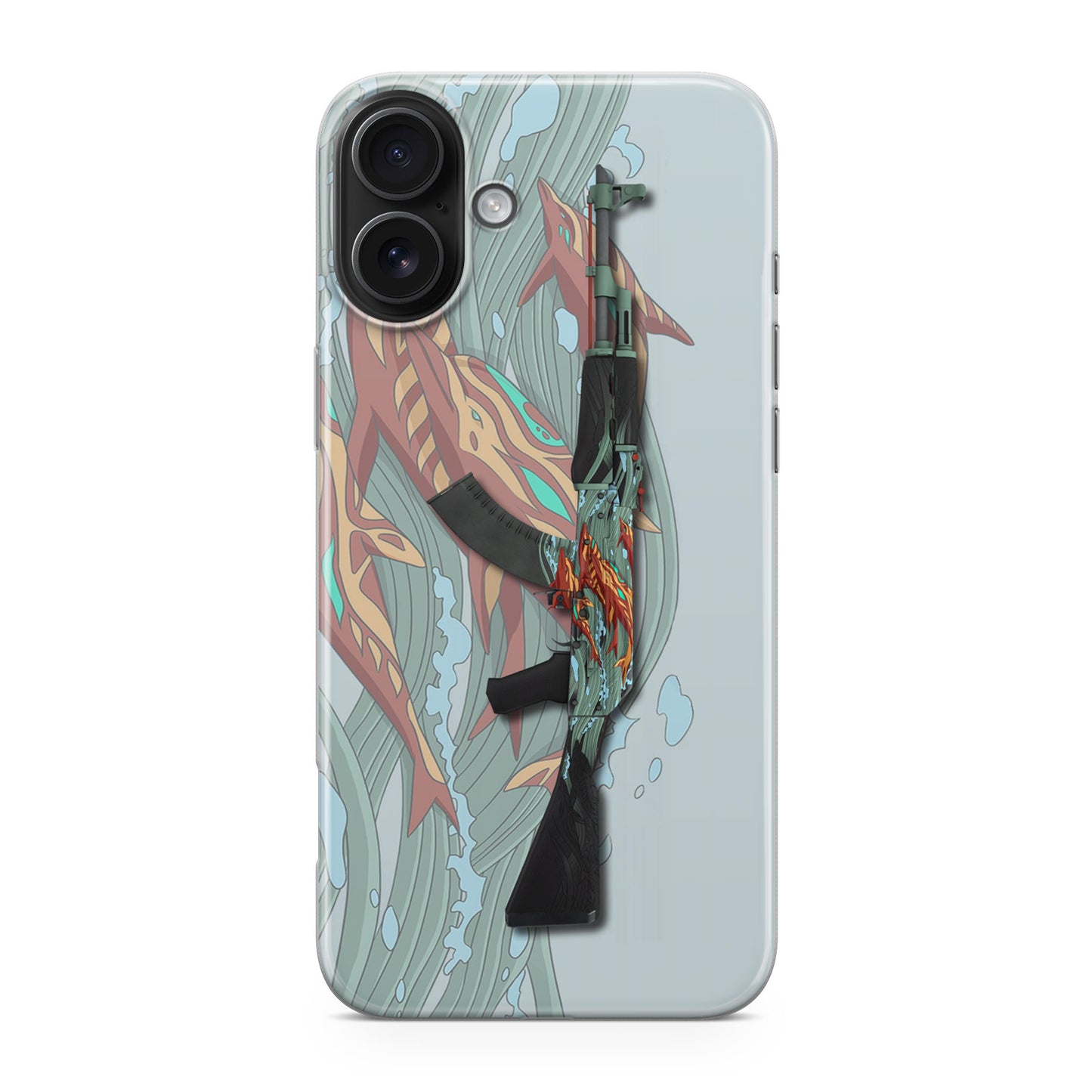 AK-47 Aquamarine Revenge iPhone 17 Case