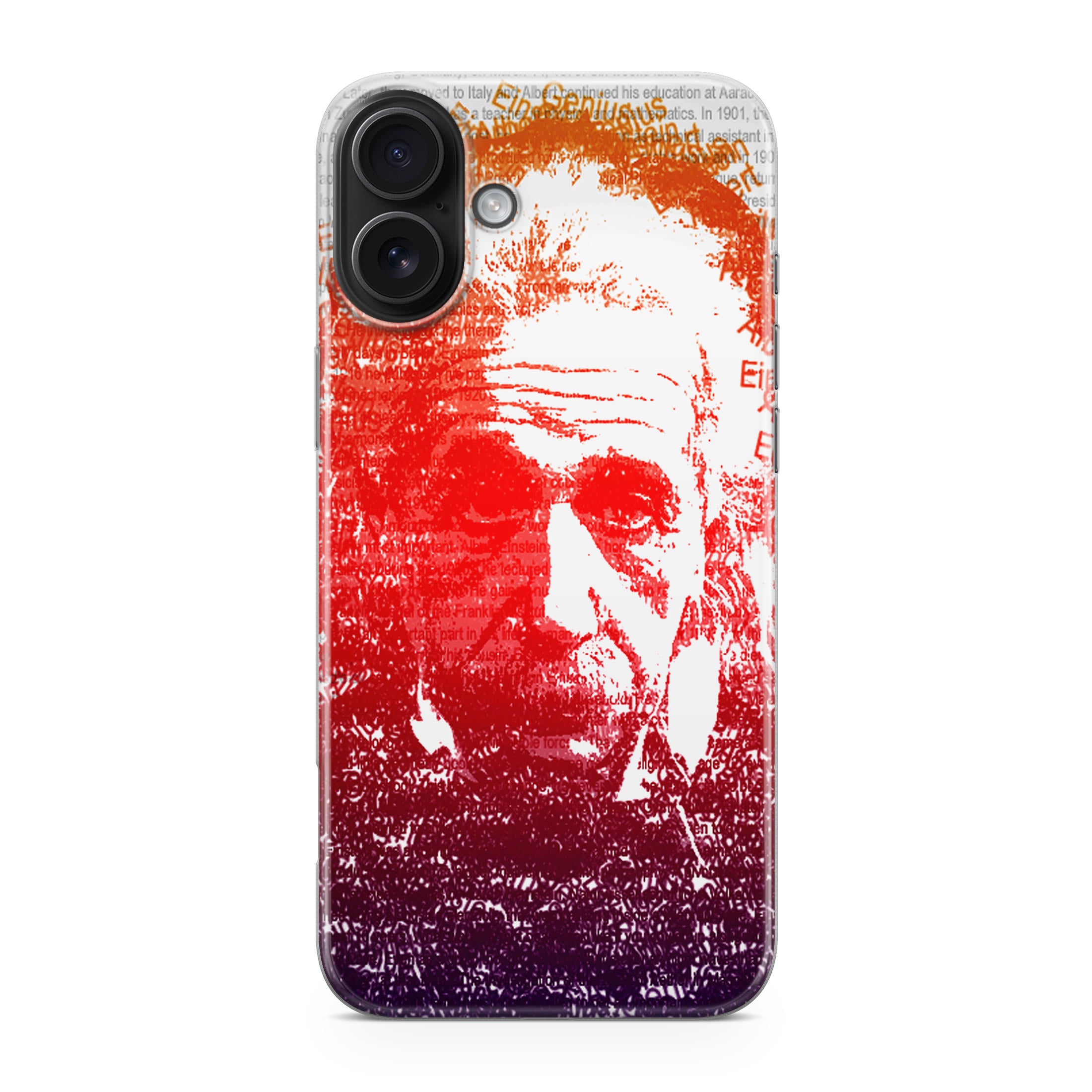 Albert Einstein Art iPhone 17 Case