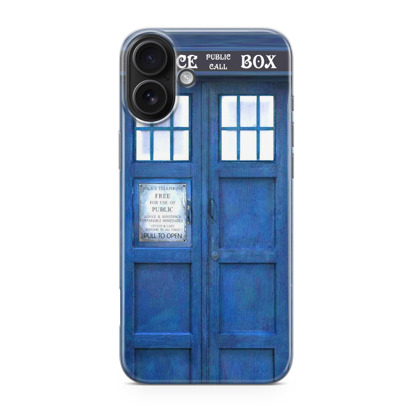 Blue Police Call Box iPhone 17 Case