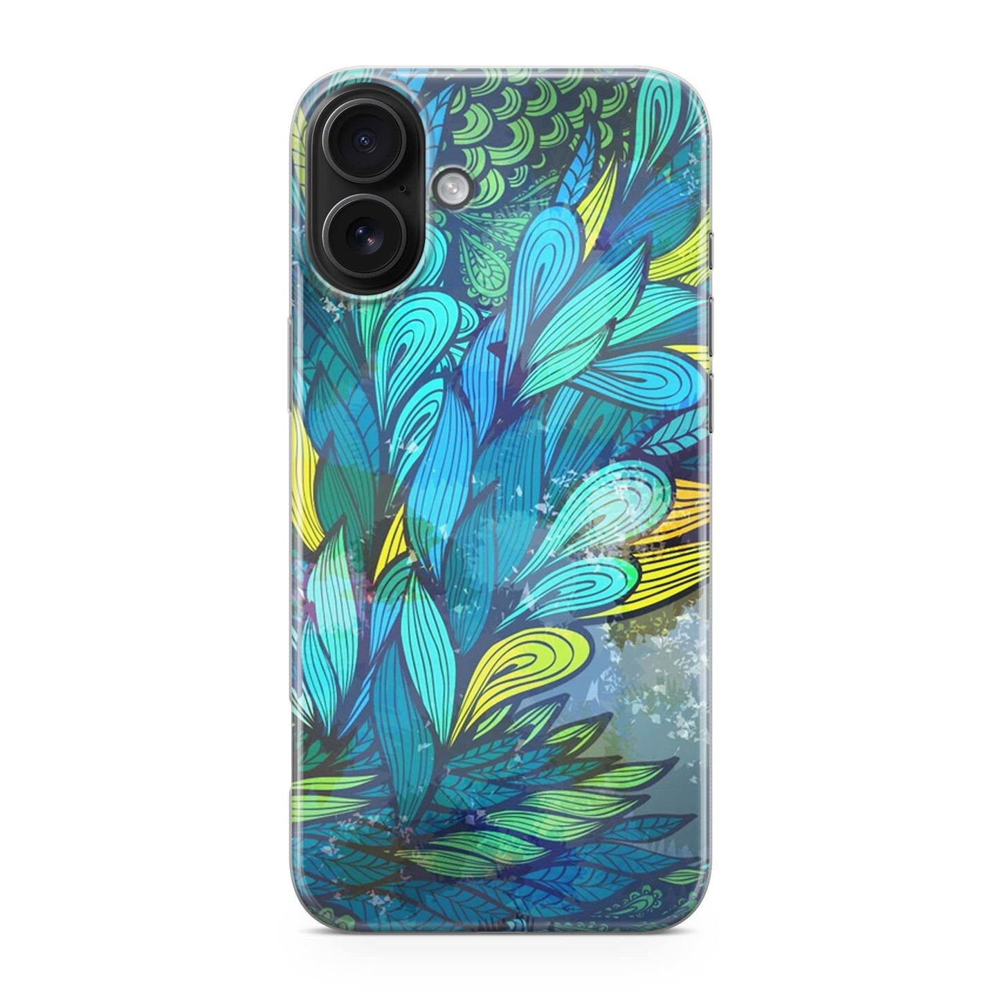 Colorful Art in Blue iPhone 17 Case