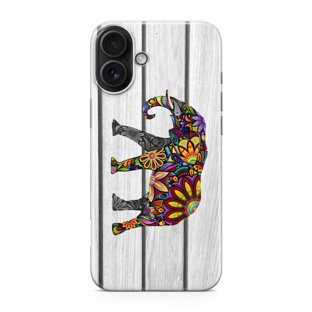 Colorful Elephant Flower iPhone 17 Case