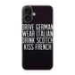 Drive German Wear Italian Drink Scotch Kiss French iPhone 17 Case