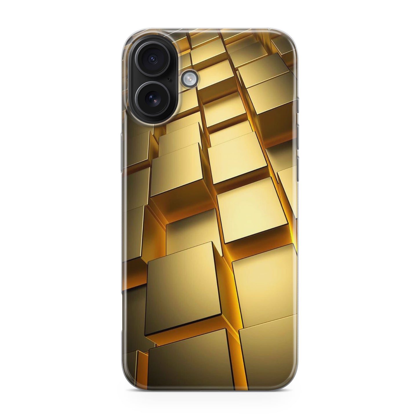Golden Cubes iPhone 17 Case