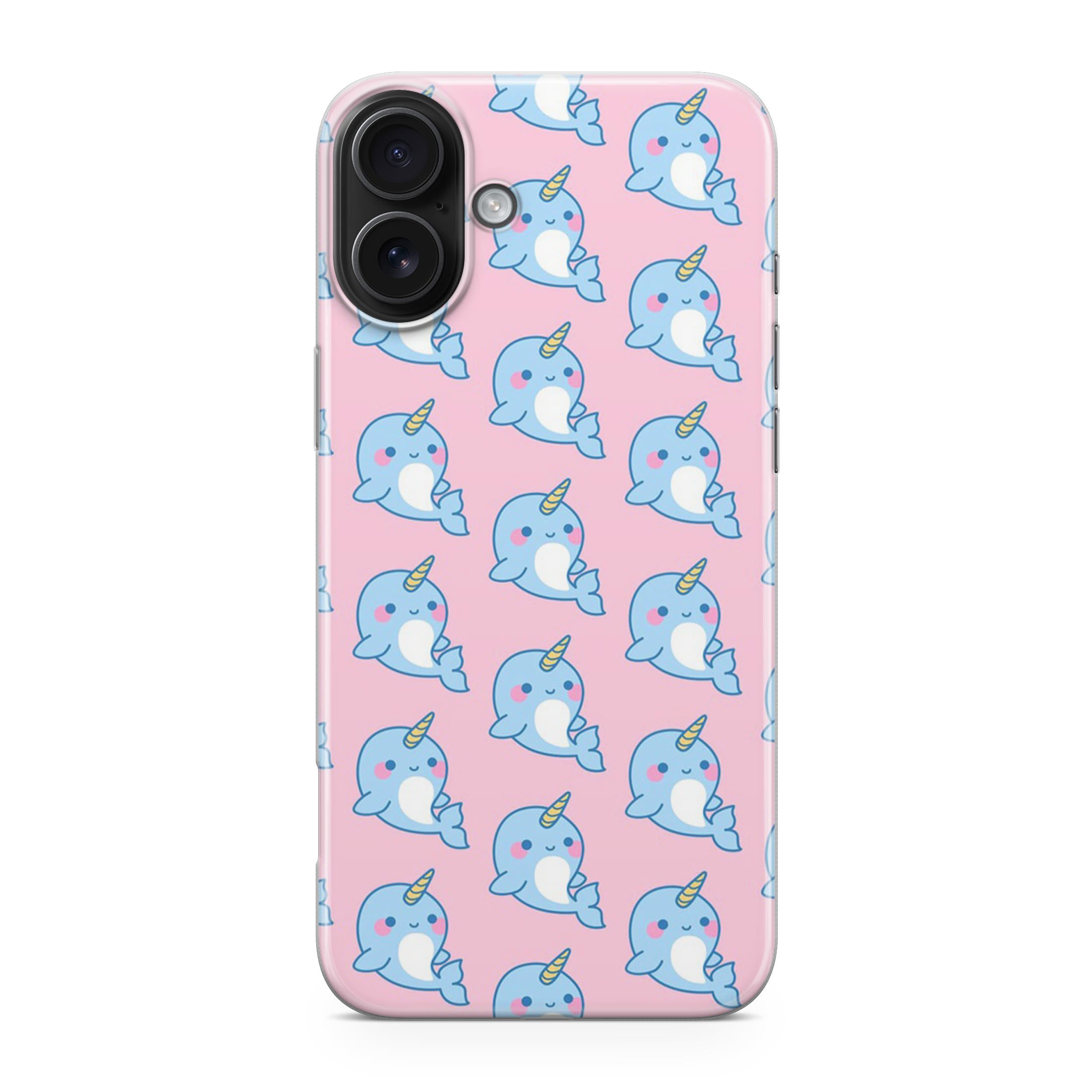 Horned Whales Pattern iPhone 17 Case