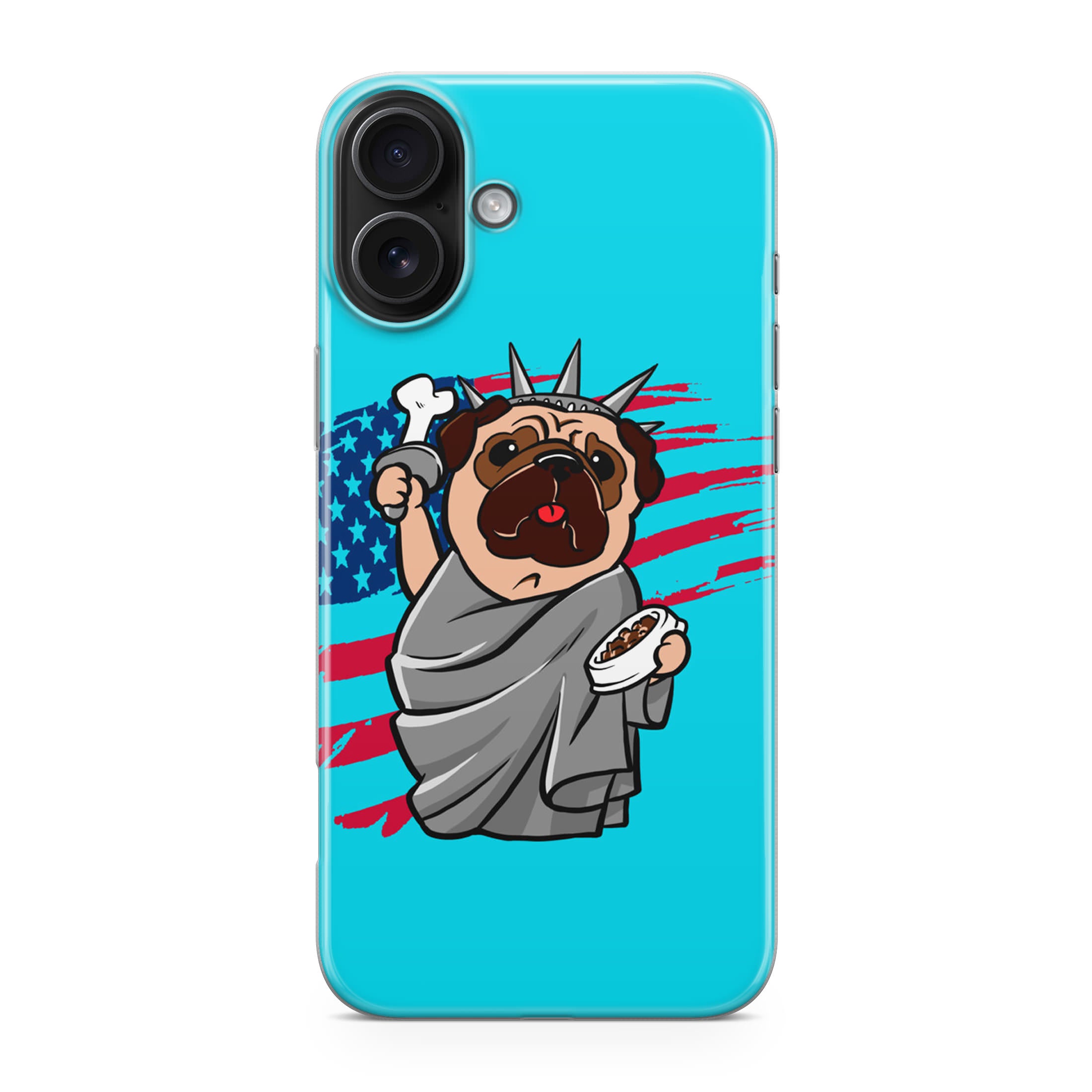 Independence Day Pug iPhone 17 Case