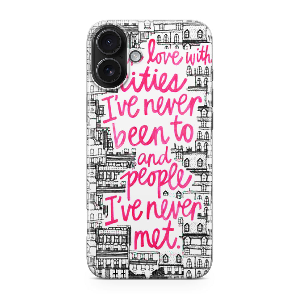 John Green Quotes I'm in Love With Cities iPhone 17 Case