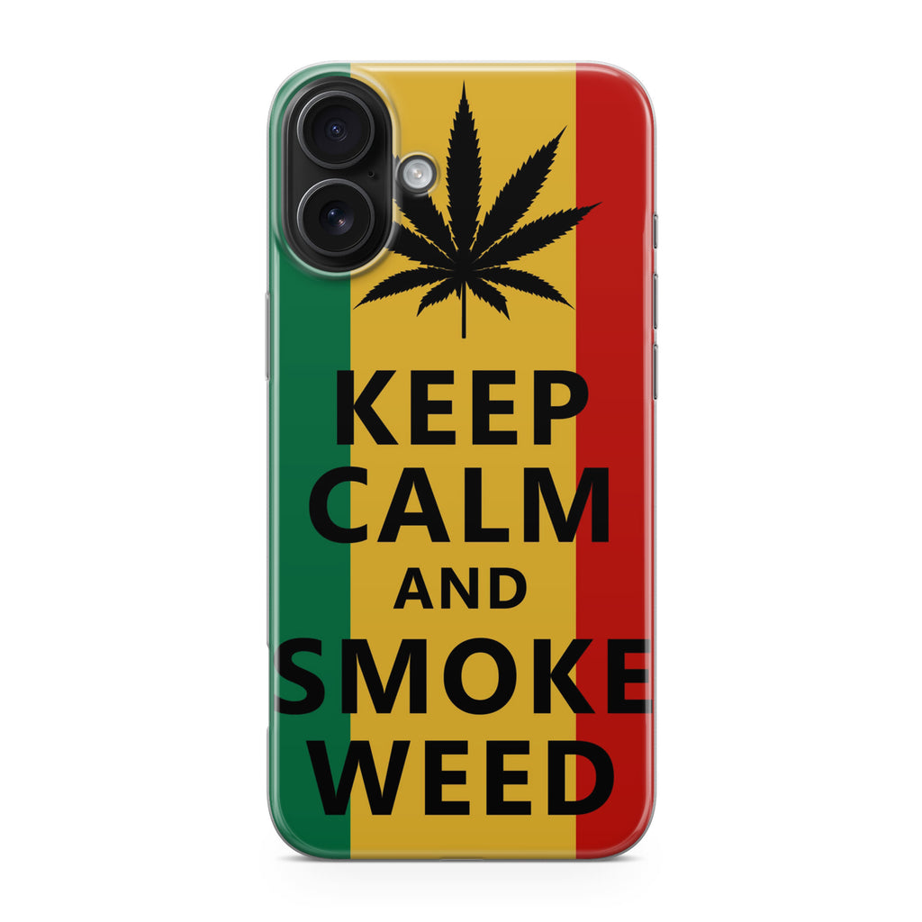 Keep Calm And Smoke Weed iPhone 17 Case