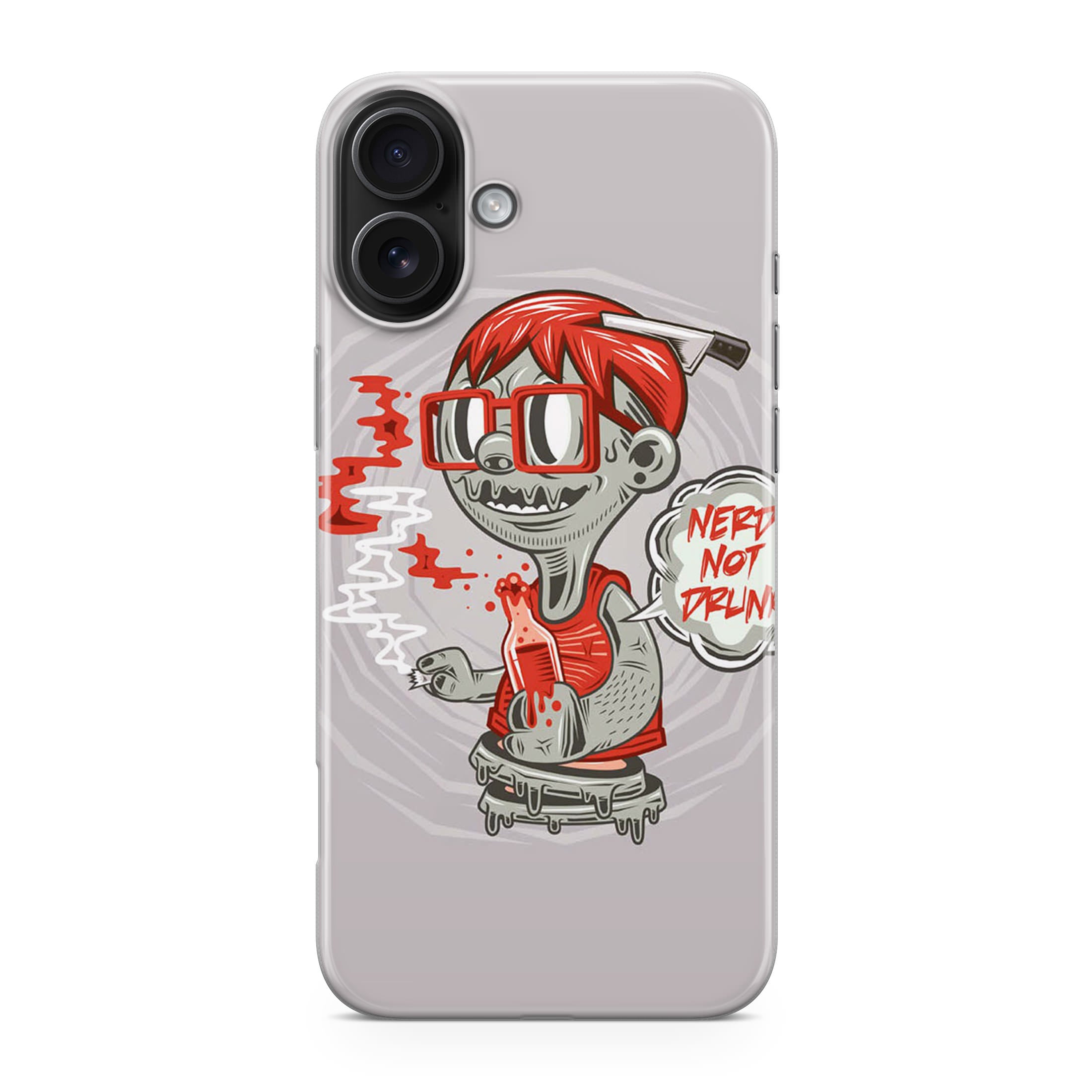 Nerd Not Drunk Zombie iPhone 17 Case