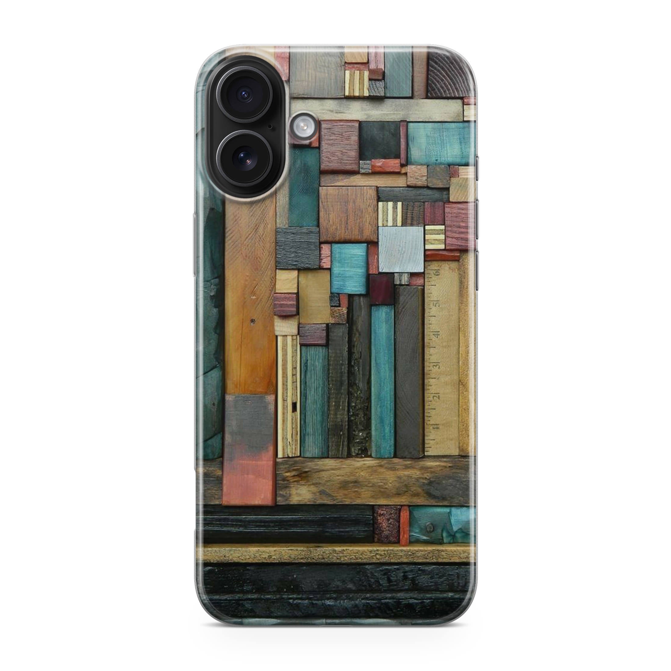 Painted Abstract Wood Sculptures iPhone 17 Case