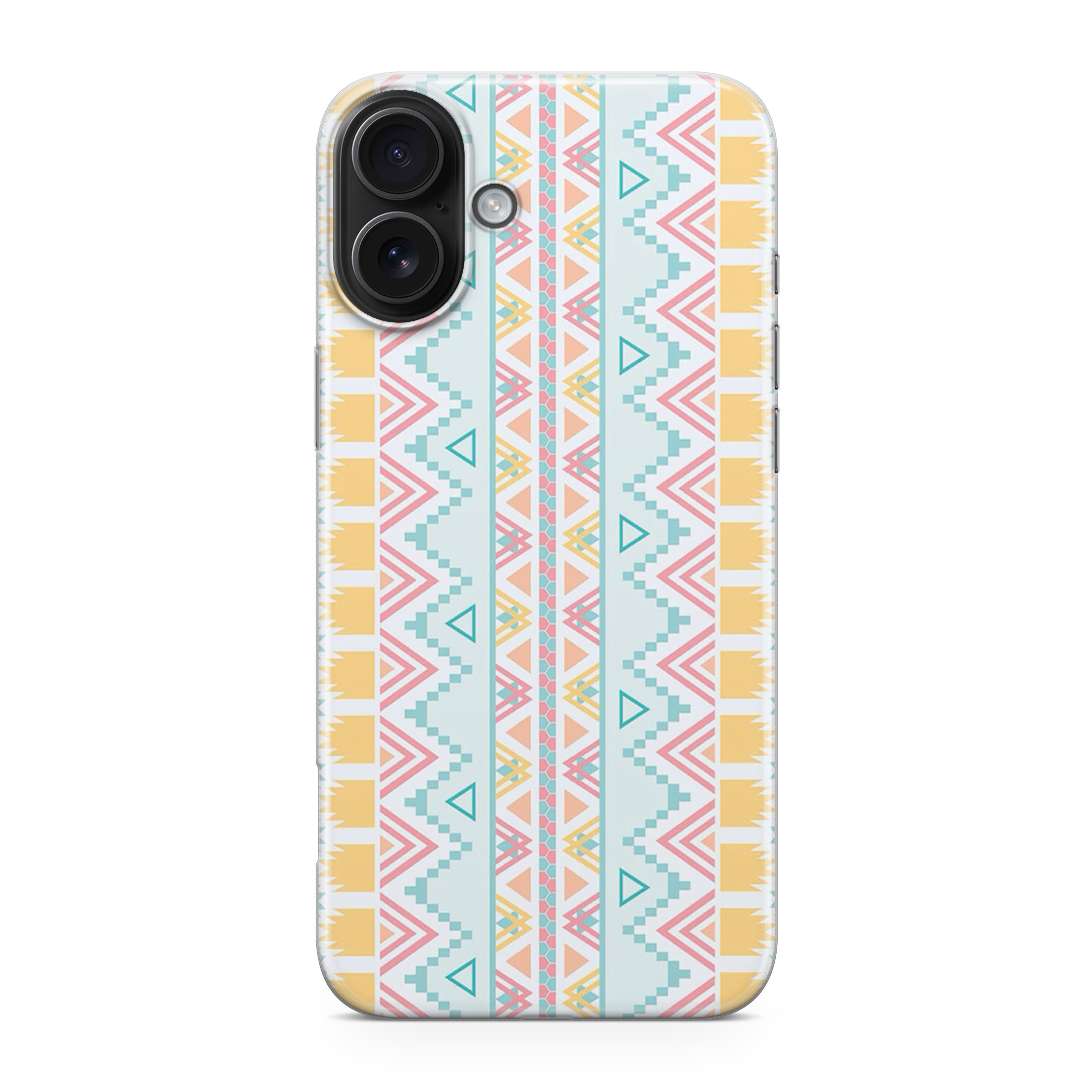 Peach Aztec Pattern iPhone 17 Case