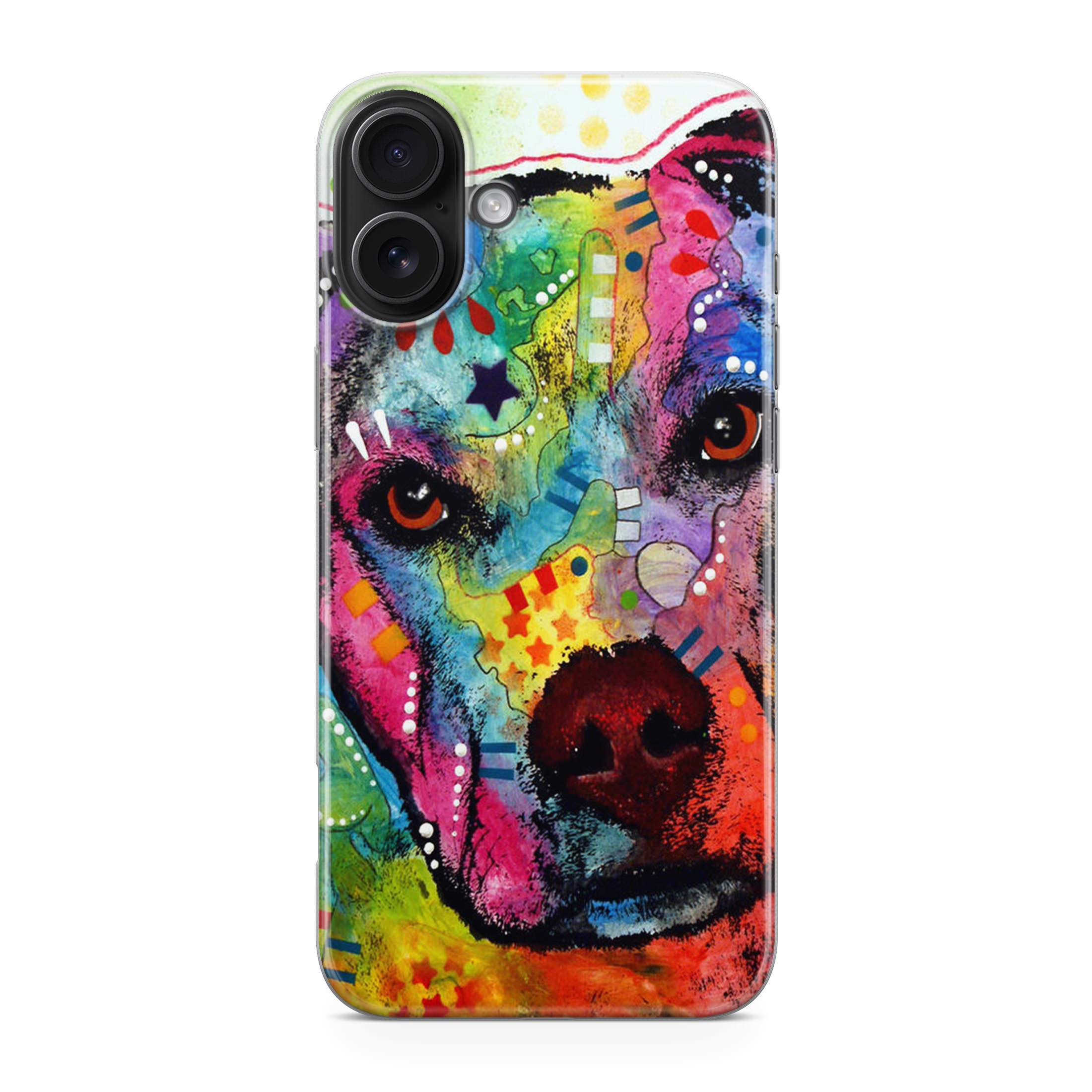 Pitbull Love Painting iPhone 17 Case