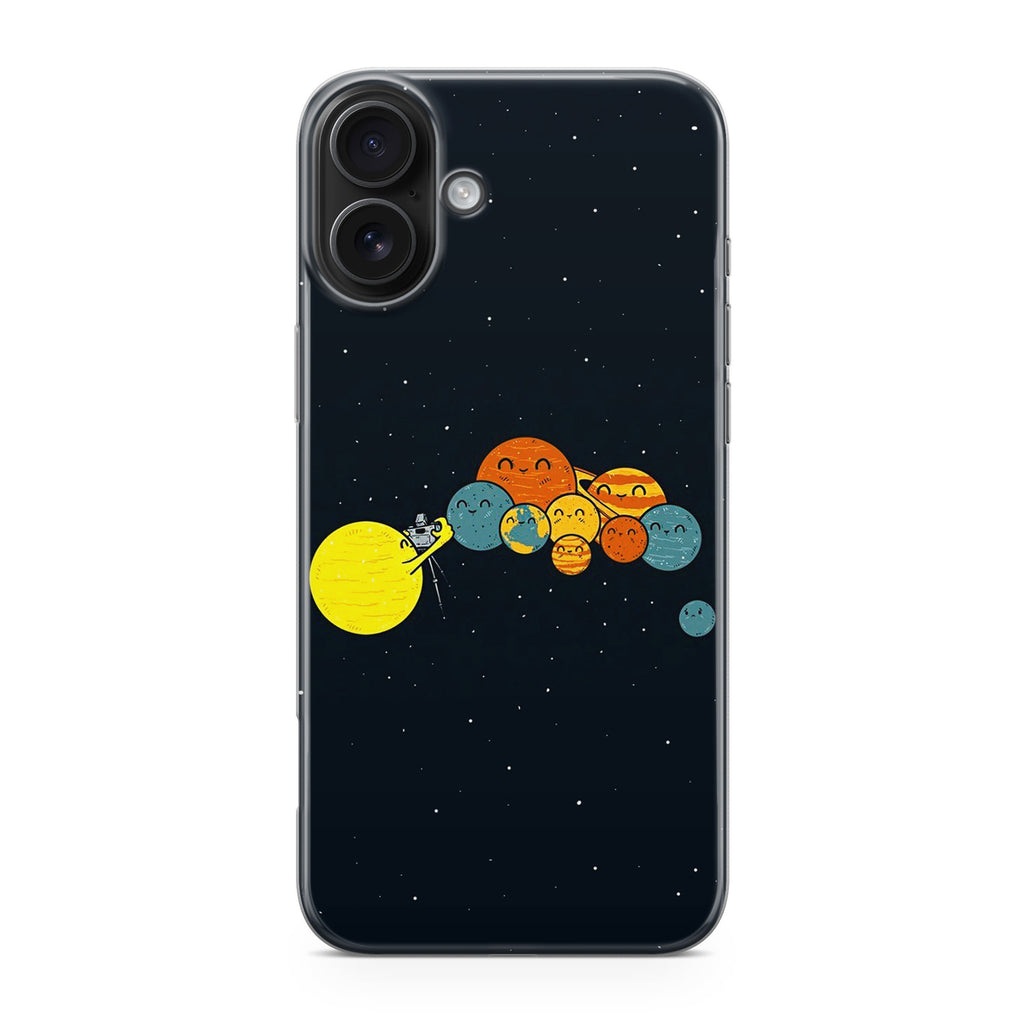 Planet Cute Illustration iPhone 17 Case