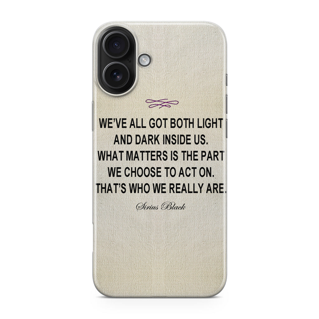 Sirius Black Quote iPhone 17 Case