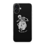 Skeleton Rides Scooter iPhone 17 Case
