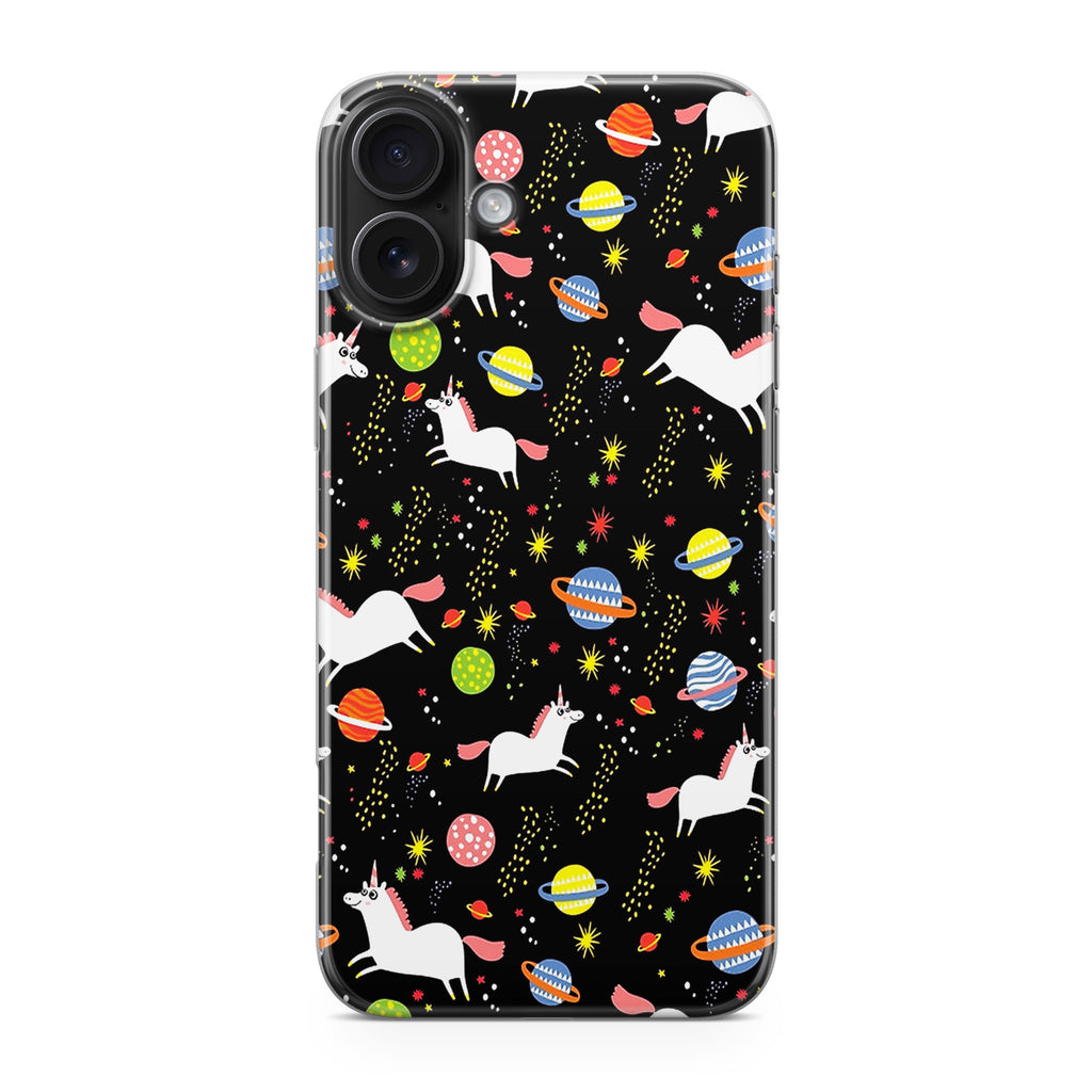 Space Unicorn Pattern iPhone 17 Case