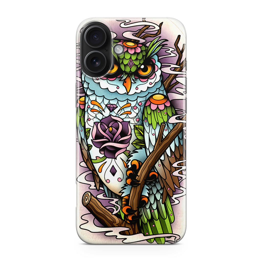 Sugar Skull Owl Tattoo iPhone 17 Case