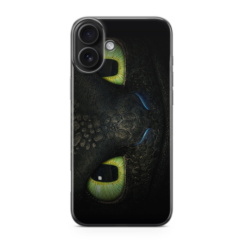 Toothless Dragon Eyes Close Up iPhone 17 Case