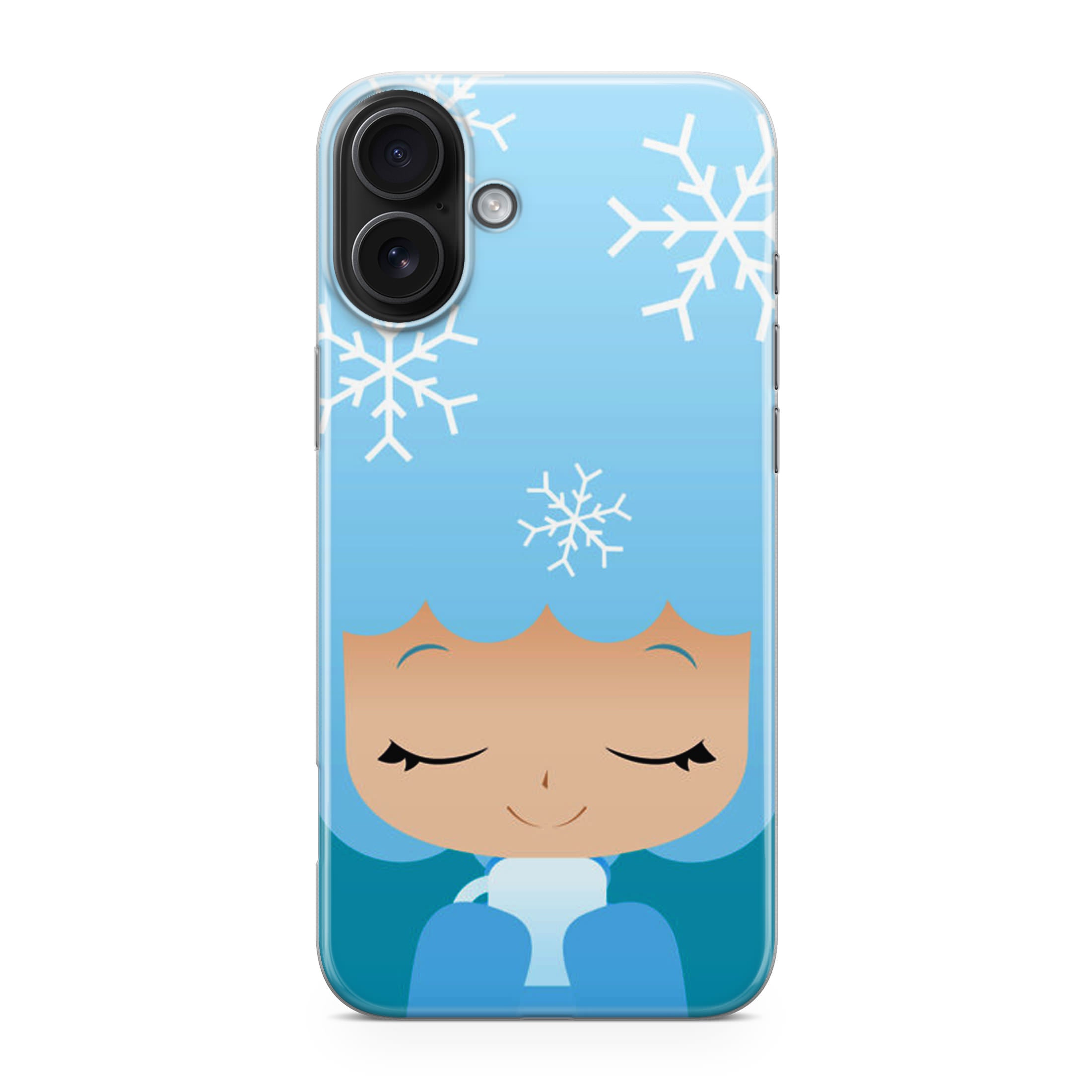 Winter Afro Girl iPhone 17 Case