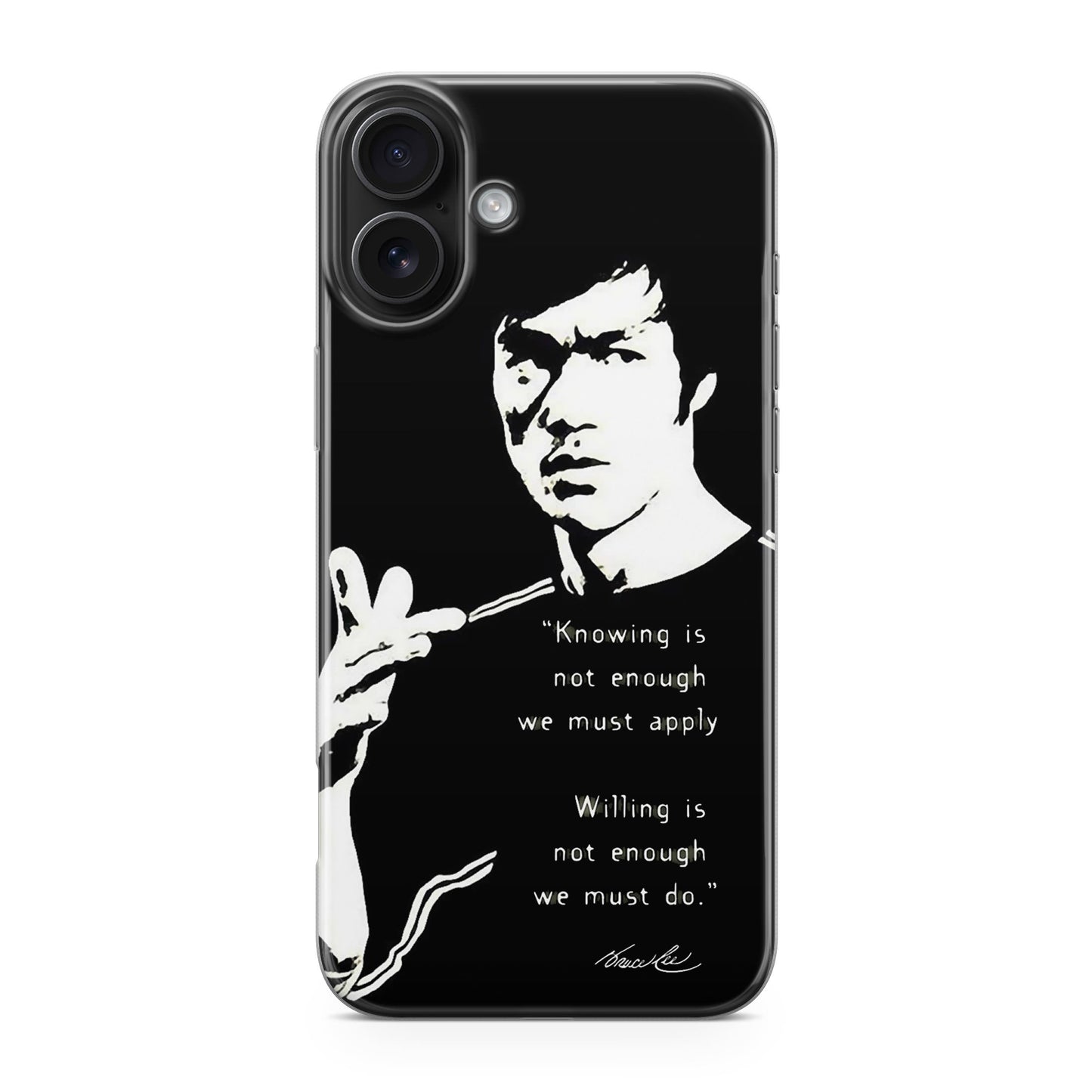 Bruce Lee Quotes iPhone 17 Case