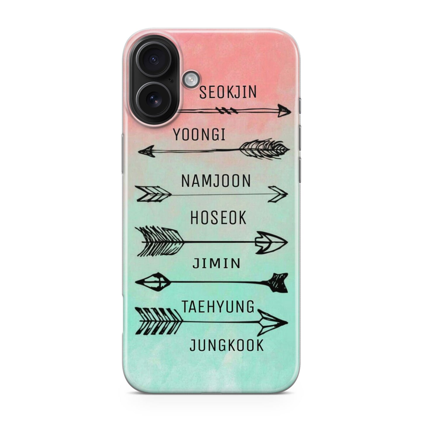 BTS Members Name iPhone 17 Case