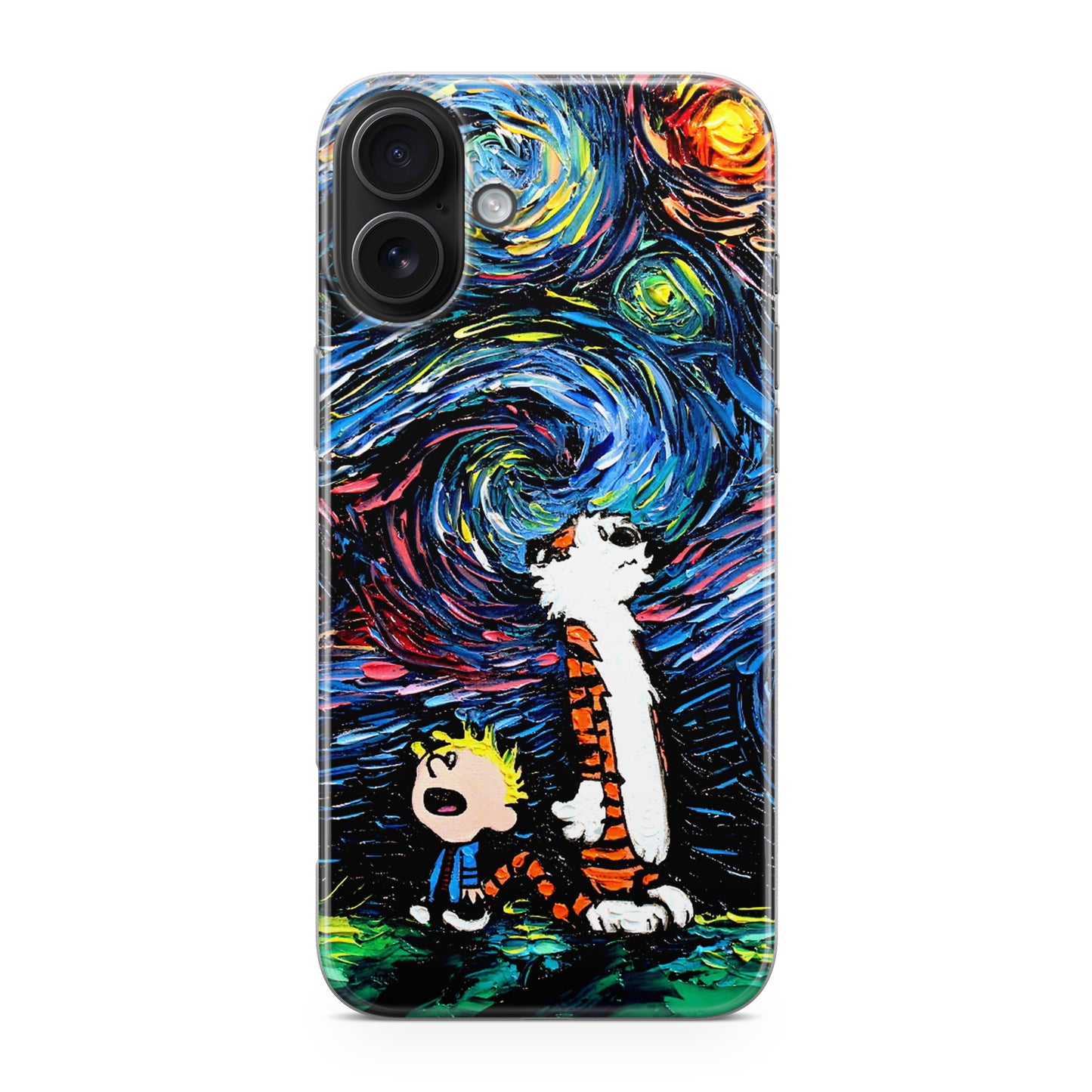Calvin Art At Starry Night iPhone 17 Case
