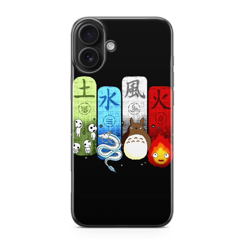 Ghibli Elemental Charms iPhone 17 Case