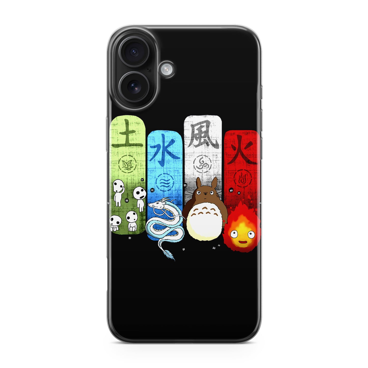 Ghibli Elemental Charms iPhone 17 Case