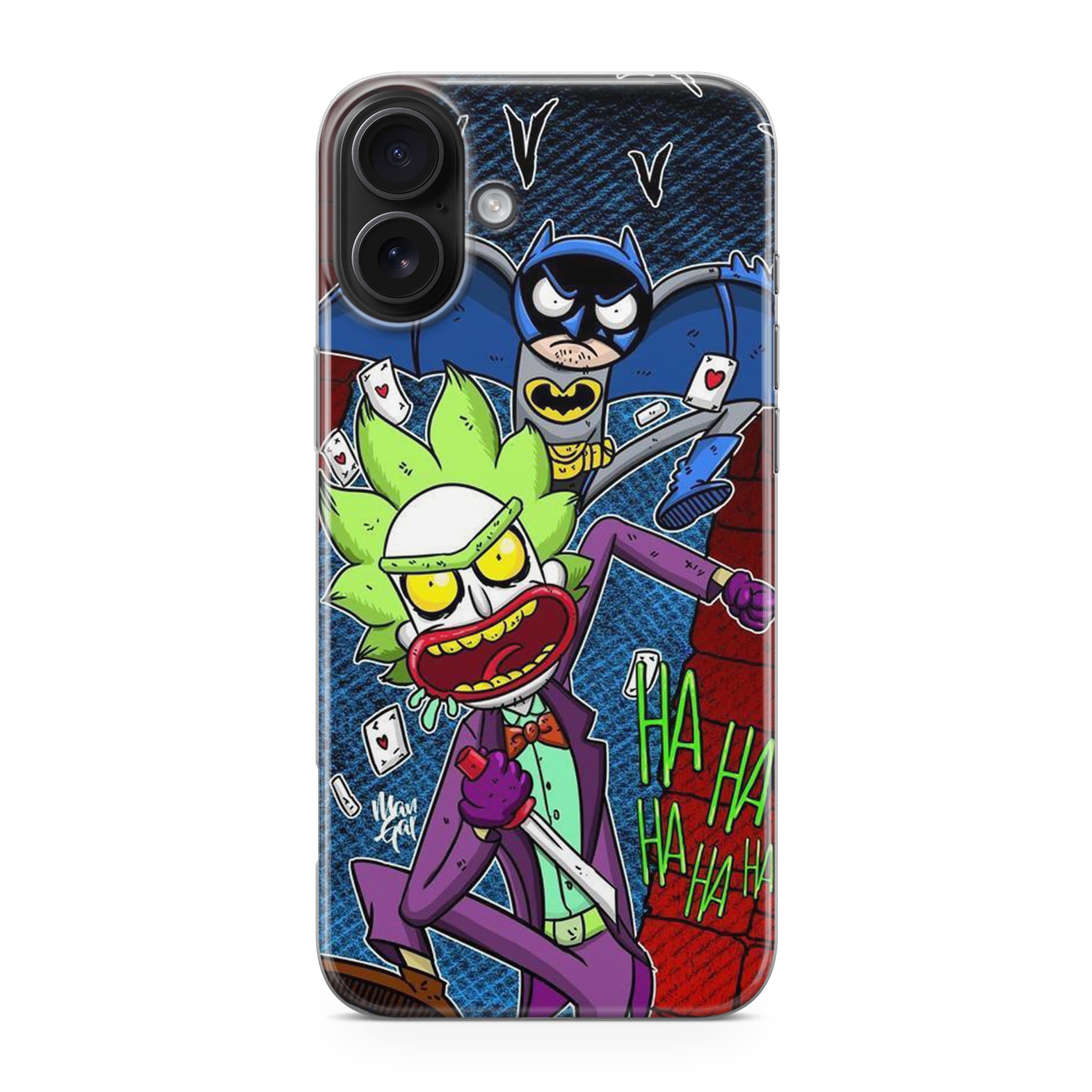 Rick And Morty Bat And Joker Clown iPhone 17 Case