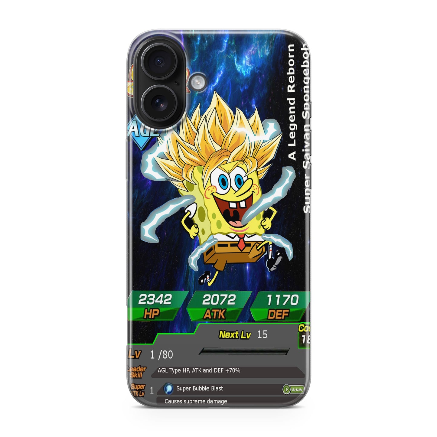 Super Saiyan Spongebob Card iPhone 17 Case