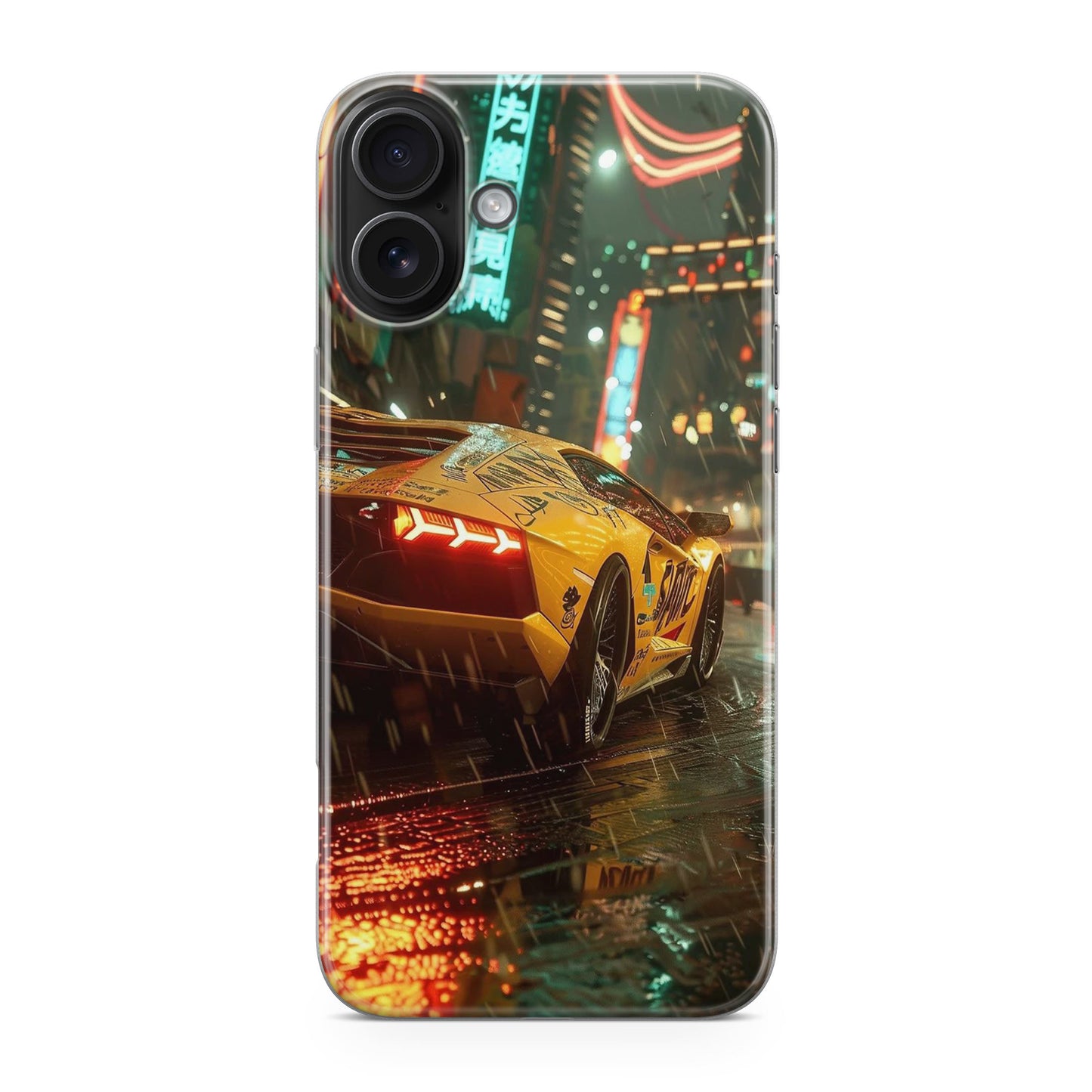 Night Drift Thunder Neon Streets iPhone 17 Case