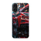 Red Sport Car in the Rain iPhone 17 Case