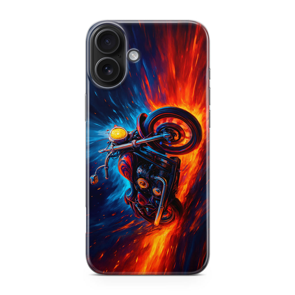 Ride Through Fire and Ice iPhone 17 Case