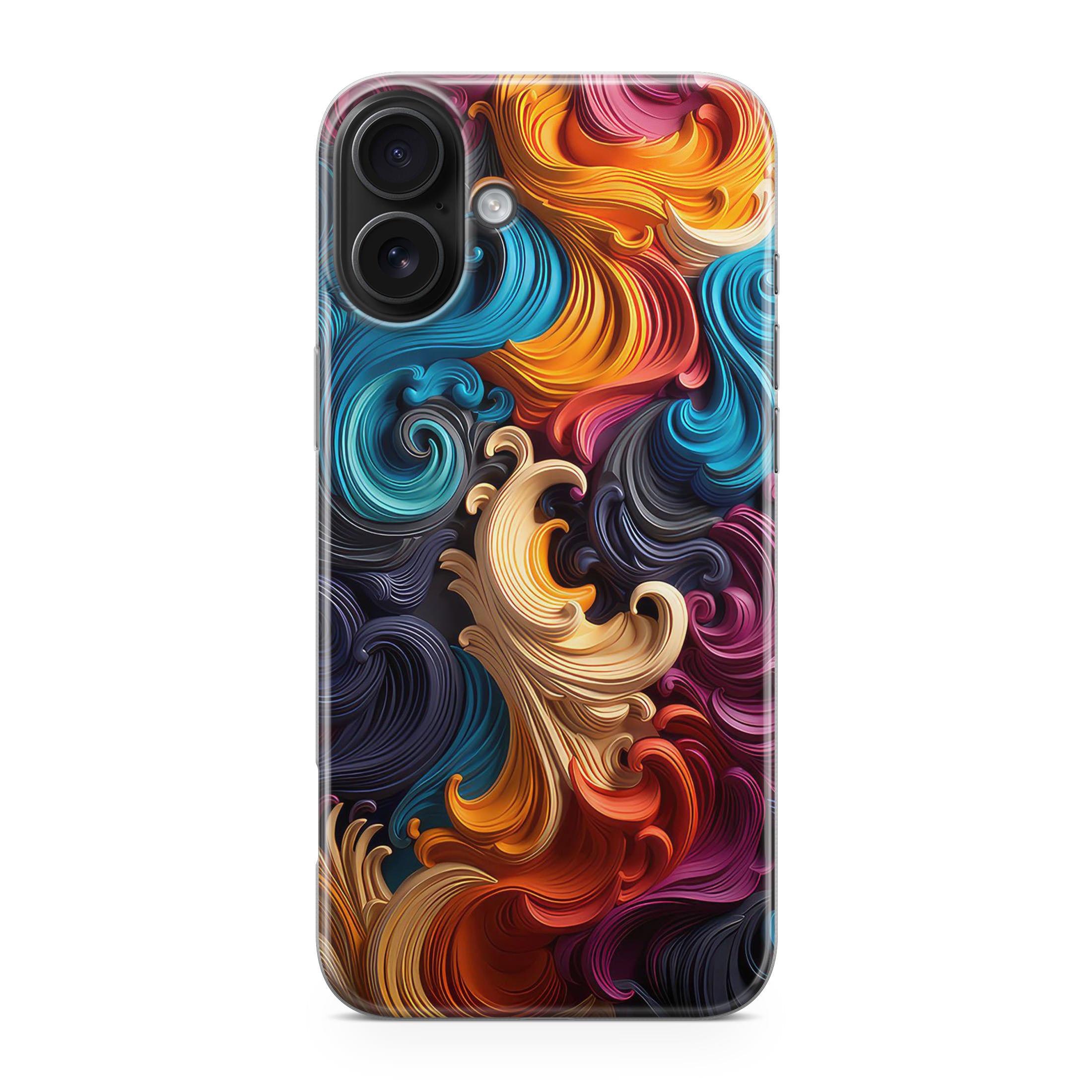 The Dance of Abstract Waves iPhone 17 Case