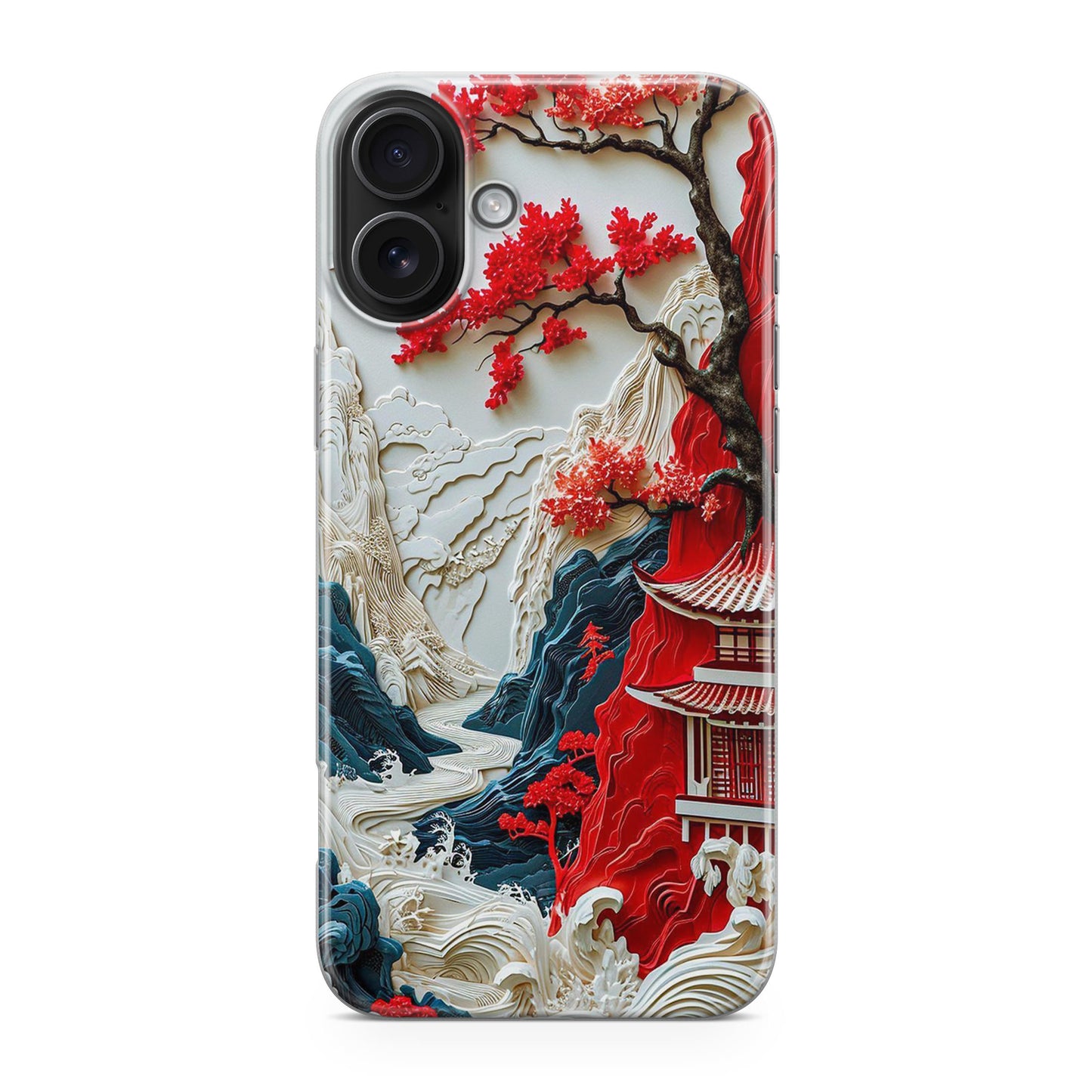 Whispers of the Crimson Zen iPhone 17 Case
