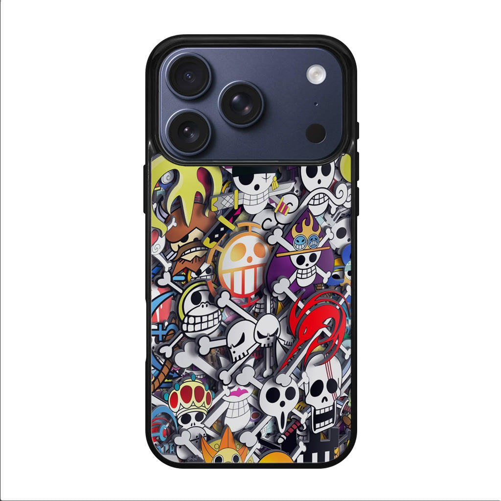 All Pirate Symbols One Piece iPhone 17 Pro / 17 Pro Max Case