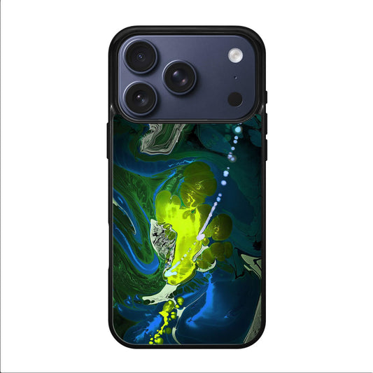 Abstract Green Blue Art iPhone 17 Pro / 17 Pro Max Case