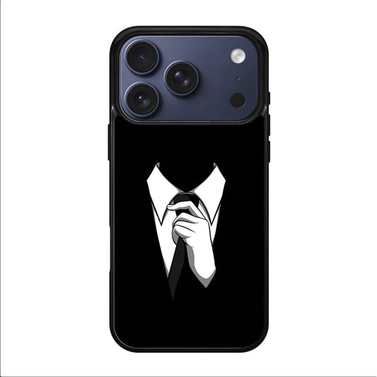 Anonymous Black White Tie iPhone 17 Pro / 17 Pro Max Case