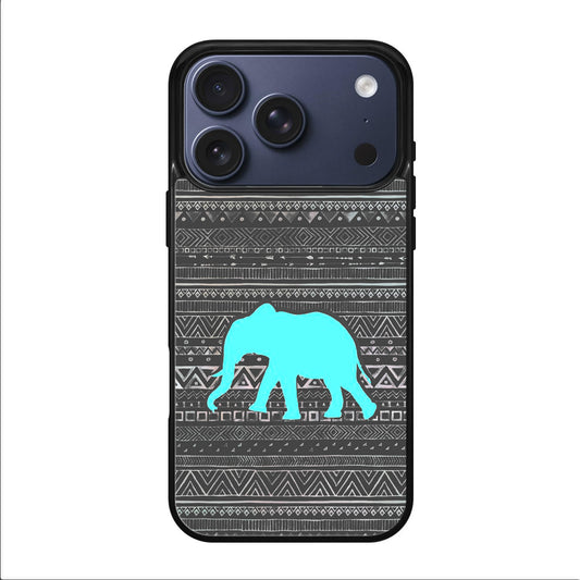 Aztec Elephant Turquoise iPhone 17 Pro / 17 Pro Max Case