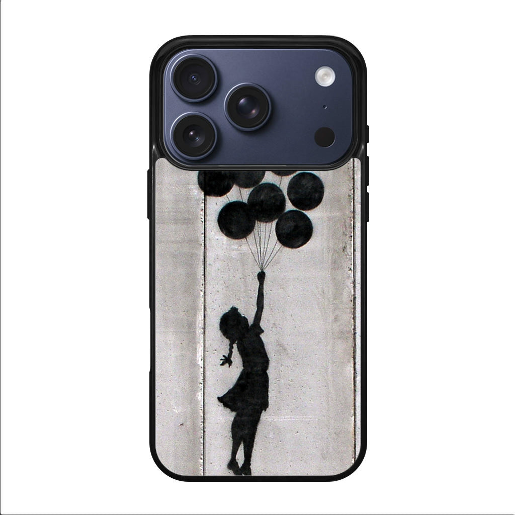 Banksy Girl With Balloons iPhone 17 Pro / 17 Pro Max Case