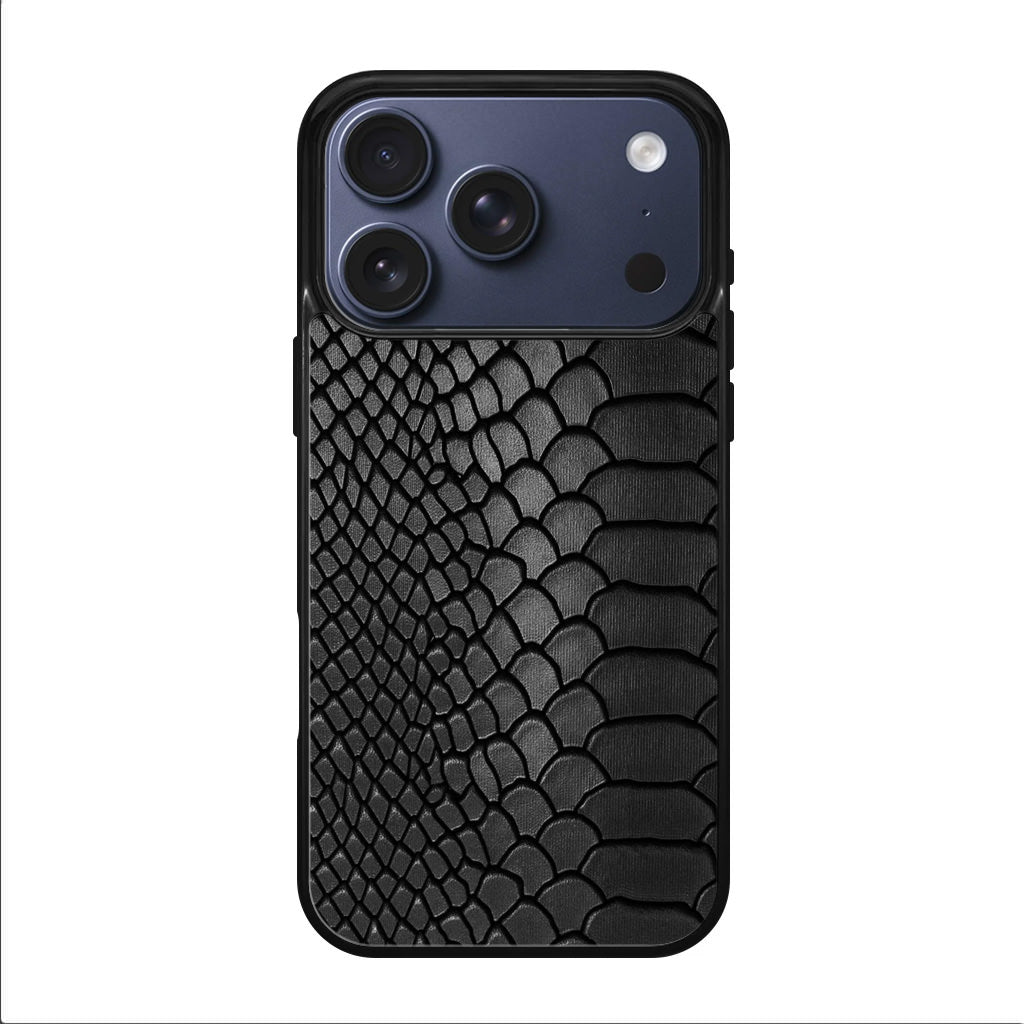 Black Snake Skin Texture iPhone 17 Pro / 17 Pro Max Case