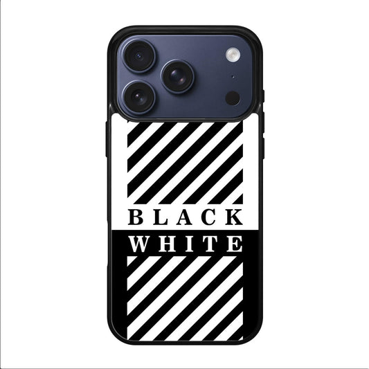 Black White Stripes iPhone 17 Pro / 17 Pro Max Case
