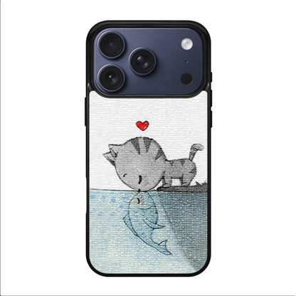 Cat Fish Kisses iPhone 17 Pro / 17 Pro Max Case