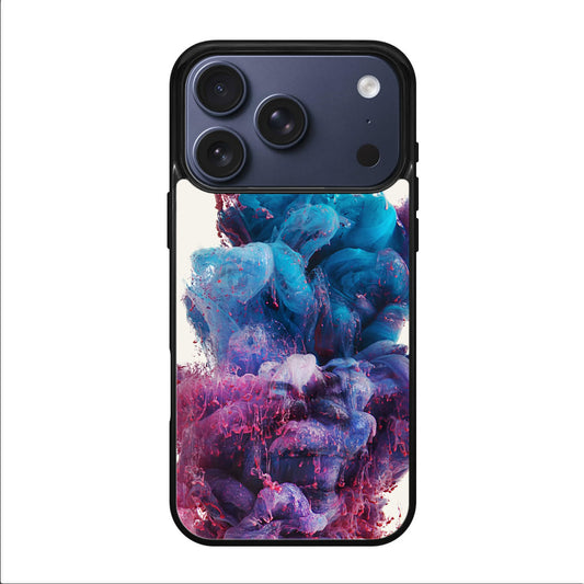 Colorful Dust Art on White iPhone 17 Pro / 17 Pro Max Case