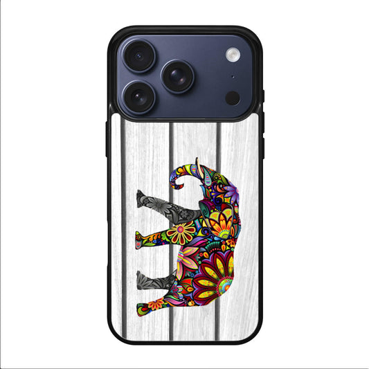 Colorful Elephant Flower iPhone 17 Pro / 17 Pro Max Case