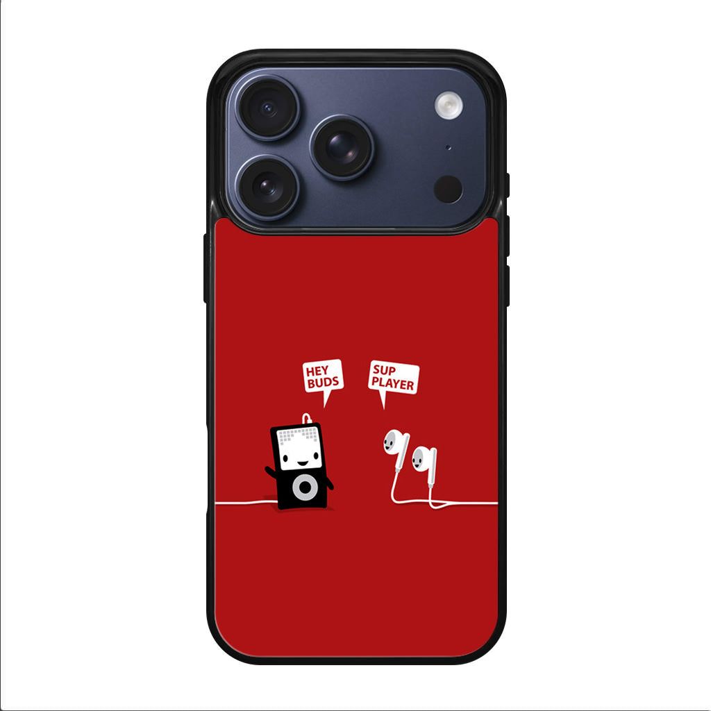 Funny Music Headphones Player Buds iPhone 17 Pro / 17 Pro Max Case